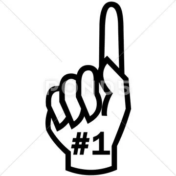 Number 1 Stock Illustration