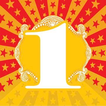 Number 1 Stock Illustration