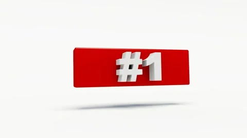 Number 1 intro. 3d render. Stock Footage 48623278