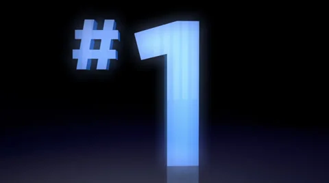 Number 1, one 動画素材 30335384