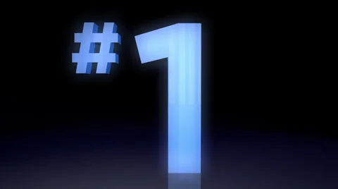 Number 1, one 動画素材 30336262