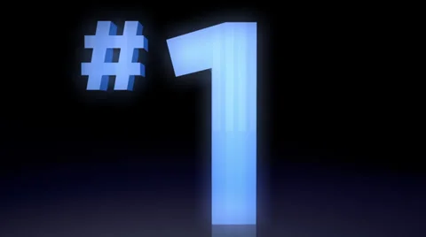 Number 1, one 動画素材 30336505