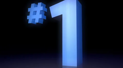 Number 1, one 動画素材 30336781