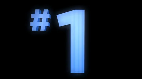 Number 1, one 動画素材 30347596