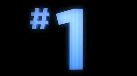 Number 1, one 動画素材 30347670