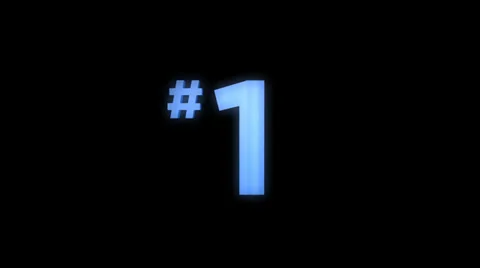 Number 1, one 動画素材 30348333