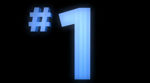 Number 1, one 動画素材 30348462