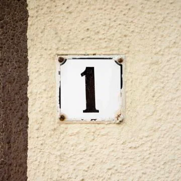 Number 1 Stock Photos