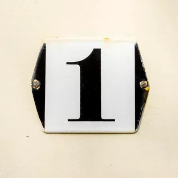Number 1 Stock Photos