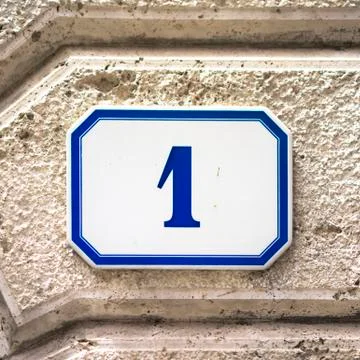 Number 1 Stock-Fotos