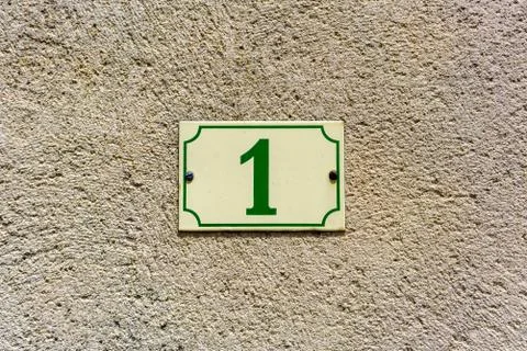 Number 1 Stock Photos