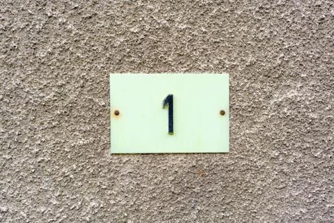 Number 1 Stock Photos