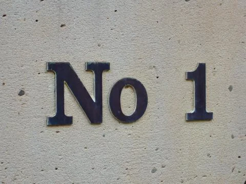 Number 1 Stock Photos