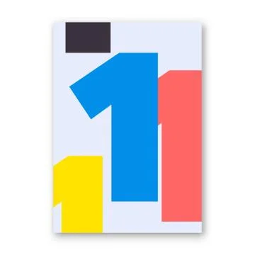 Number 1 poster Stock Illustration