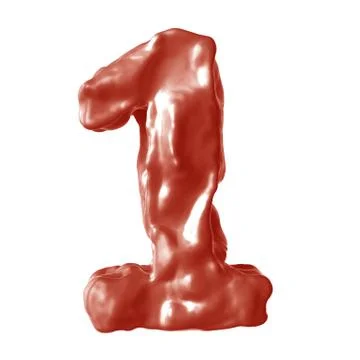 Number 1 red milk Stock Illustration
