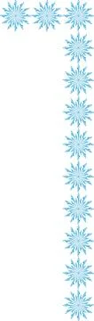 Number 1 From Snowflakes Stock Illustration