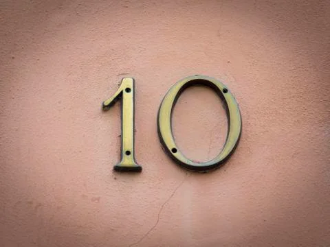 Number 10 background Stock Photos