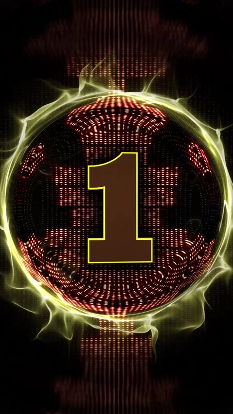 Number 10 Explosive Top Ten Music WAVE Number Transition Animation, Loop 動画素材 331835298