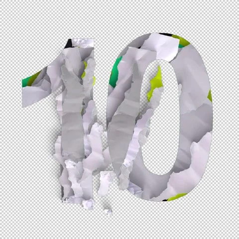 Number 10 Shred Stock-Footage 293928465