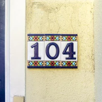 Number 104 Stock Photos