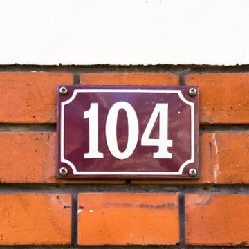 Number 104 Stock Photos