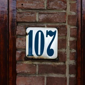 Number 107 Stock-Fotos