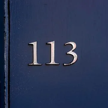 Number 113 Stock-Fotos
