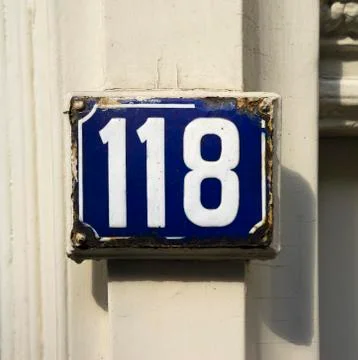 Number 118 Stock Photos