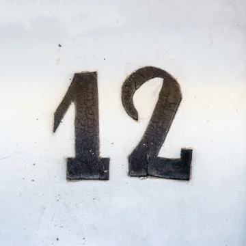 Number 12 Stock-Fotos