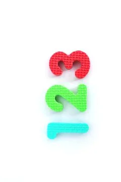Number 123 Foto stock