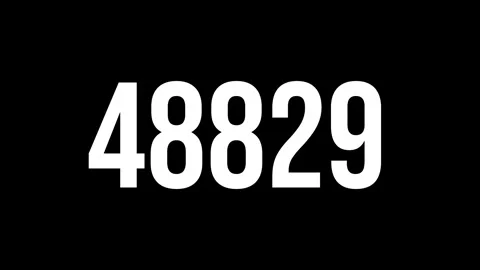 Number 13 Video stock 336303322