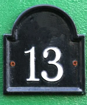 Number 13 Stock Photos