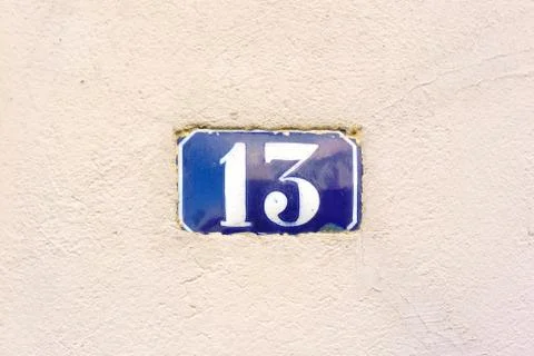 Number 13 Stock Photos