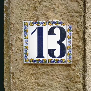 Number 13 Stock Photos
