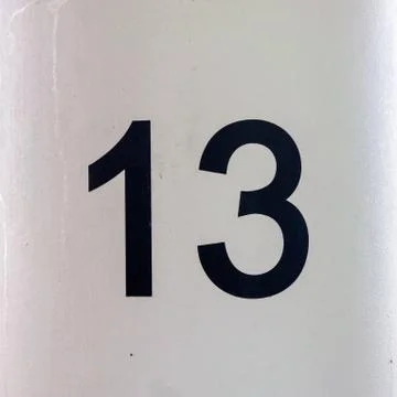 Number 13 Stock Photos