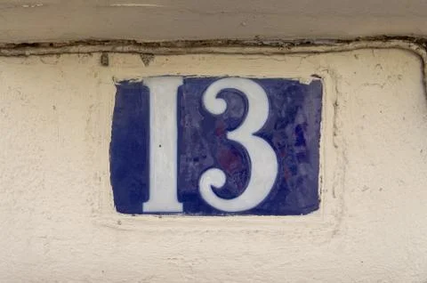 Number 13 Stock Photos