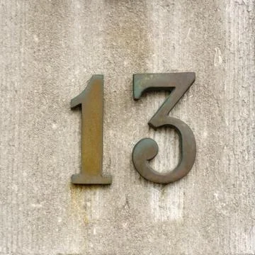 Number 13 Stock Photos