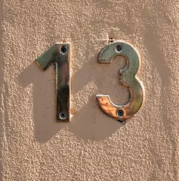 The Number 13 Stock Photos