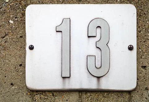 Number 13 Stock Photos