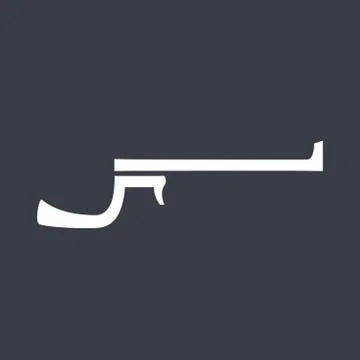 Number 15 with gun shape iconic vector design Stock Illustration