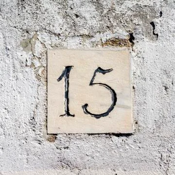 Number 15 Stock-Fotos