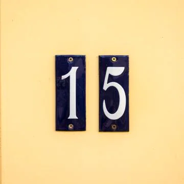 Number 15 Stock Photos