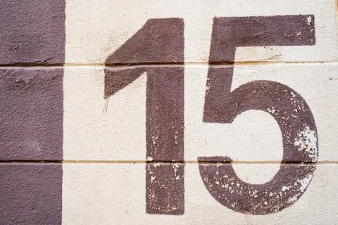 Number 15 texture 스톡 사진