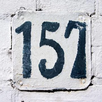 Number 157 Stock Photos