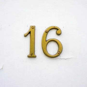 Number 16 Stock Photos