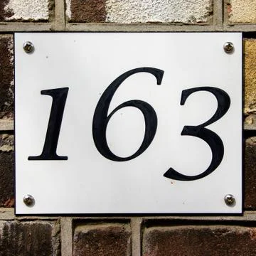 Number 163 Stock Photos