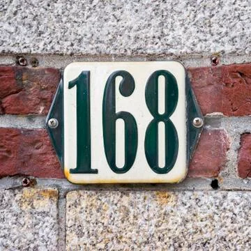 Number 168 Stock-Fotos