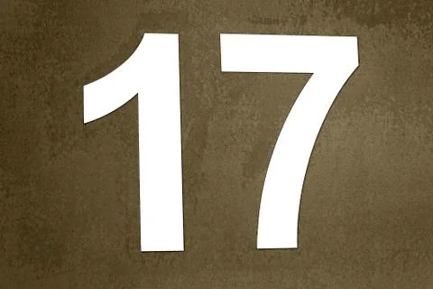Number 17 Stock Illustration