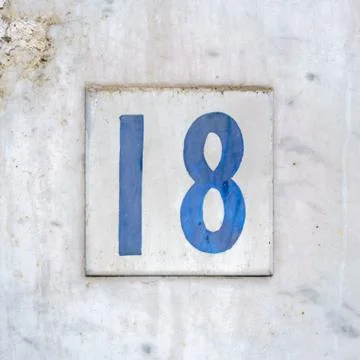 Number 18 Stock Photos