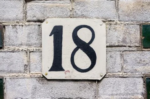 Number 18 Stock Photos